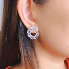 حلق بفصوص زركون - batcino.com