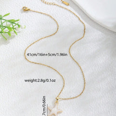 سلسلة نجمة بحر ذهبية بتصميم عصري