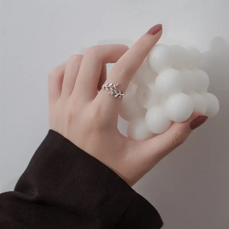 خاتم اوراق الشجر - مقاس حر - batcino.com