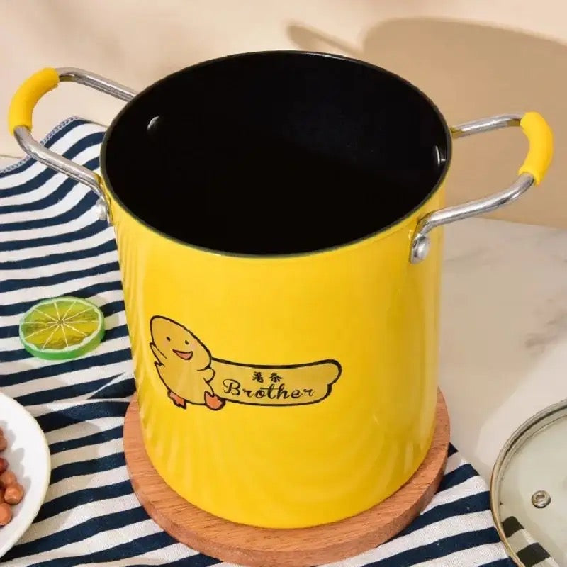 حلة تحمير بطوط تيفال بالباسكت وغطاء زجاجي المكونات: حلة + غطاء زجاج حراري + باسكت شبك + مقبض استانلس