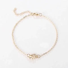 خلخال قدم اوراق الشجر - batcino.com