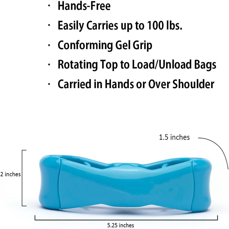 ٢ قطعة حامل اكياس مزود بمقبض سيلكون من كليك كاري