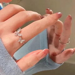 خاتم فراشات مقاس حر