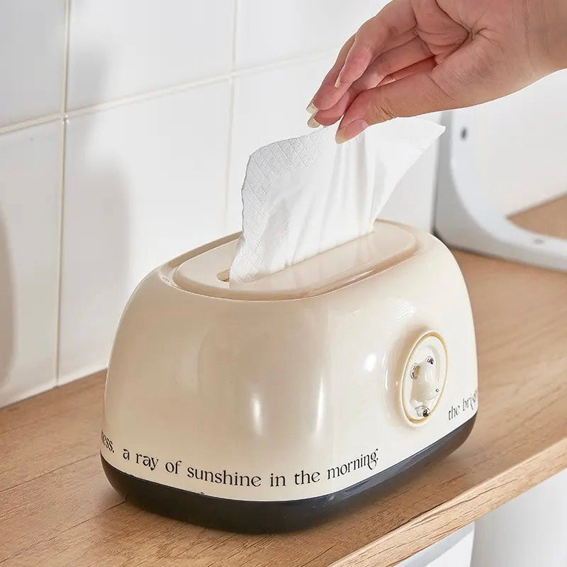 علبة مناديل اكريليك بسوستة بشكل ديكوري مميز