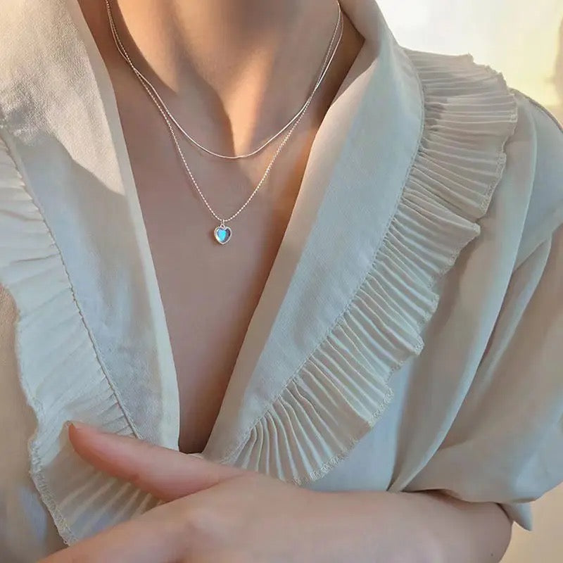 سلسلة قلب تصميم فرنسي مميز - batcino.com