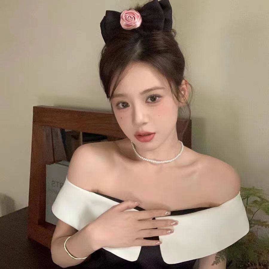 توكة للشعر فيونكة مع وردة