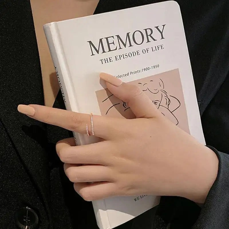 خاتم بفصوص زركون - مقاس حر - batcino.com