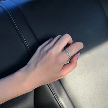 خاتم بفصوص زركون - مقاس حر - batcino.com