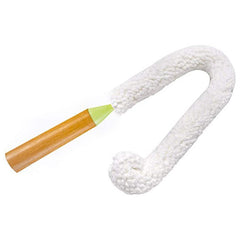 فرشة تنظيف الزجاجات الطويلة وببرونة الاطفال مرنة للوصول لجميع الاركان بيد خشب