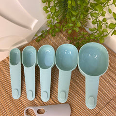 طقم معيار قياس 5 قطع – بلاستيك عالي الجودة مطابق للمواصفات القياسية - اخضر