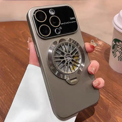 Luxury Magnetic Wireless Charging  Spinning Top Magsafe Case For iPhone - batcino.com