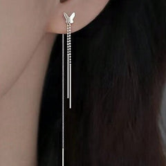 حلق بتصميم فراشه دروب ستانلس