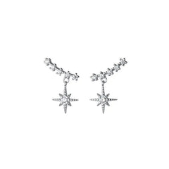 حلق النجوم بفصوص زركون - batcino.com