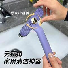 فرشاة تنظيف بدوران 360 درجة – تنظيف عميق وسهل للأحواض والزوايا