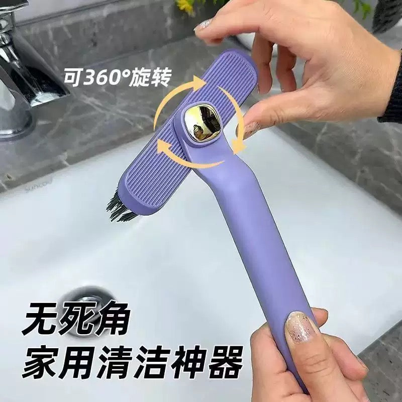 فرشاة تنظيف بدوران 360 درجة – تنظيف عميق وسهل للأحواض والزوايا