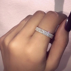 خاتم سوارية بفصوص زركون - batcino.com