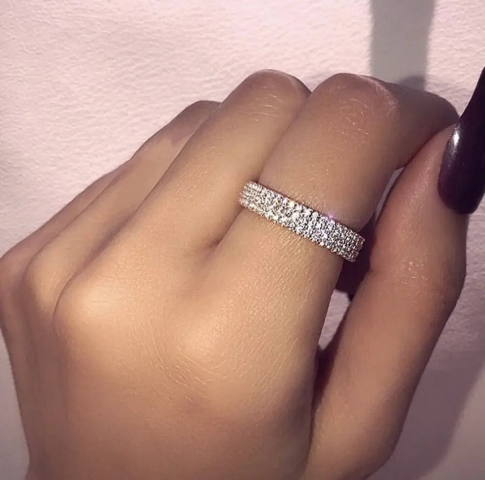 خاتم سوارية بفصوص زركون - batcino.com