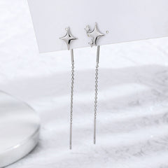 حلق بيرسينج مطلي ستانلس ستيل بتصميم نجوم متدلية