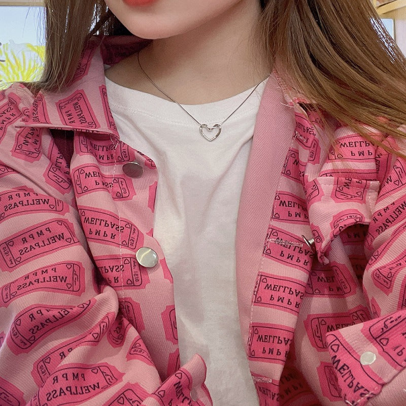 عقد نسائي مطلي بتصميم قلب أنيق – هدية رومانسية لكل المناسبات