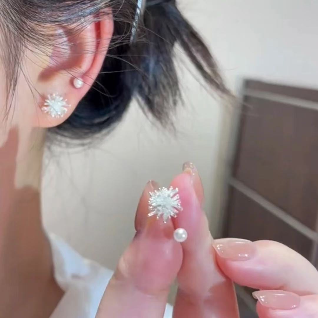 حلق  لؤلؤ ونجمة متألقة – أناقة متعددة الاستخدام