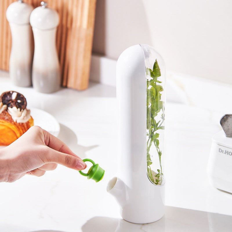 كبسولة حافظة للأعشاب للثلاجة حافظة اعشاب طازجة للكزبرة والنعناع والبقدونس و الشبت