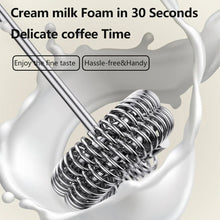 مضرب كهربائي قابل للشحن لتحضير النسكافيةوالبيض لصنع رغوة الحليب بـ 3 سرعات قابلة للتعديل