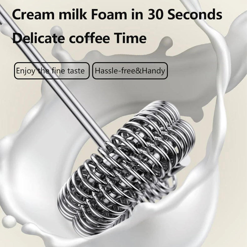 مضرب كهربائي قابل للشحن لتحضير النسكافيةوالبيض لصنع رغوة الحليب بـ 3 سرعات قابلة للتعديل