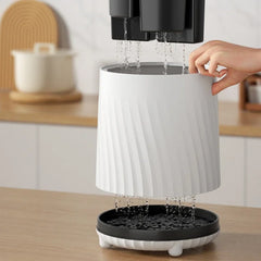 حامل ومنظم للسكاكين والمعالق قابل للدوران 360 درجة