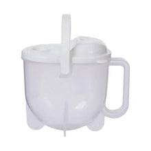 دورق غسيل الارز وعاء بلاستيكي لغسل الارز والخضروات مصفاة بيد للمطبخ