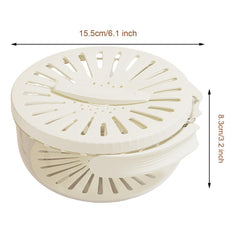 علبة الثلاجة 4 في 1 مزودة بمصفي داخليا لغسل وتجفيف الفواكة وغطاء سمارت يتحةل ليد عند الفتح