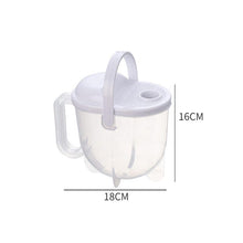 دورق غسيل الارز وعاء بلاستيكي لغسل الارز والخضروات مصفاة بيد للمطبخ