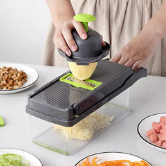 قطاعة خضروات وبصل احترافية متعددة الوظائف ١٤ في ١