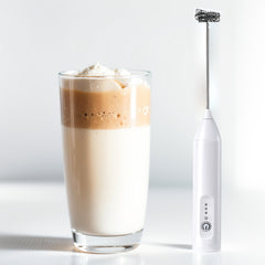 مضرب كهربائي قابل للشحن لتحضير النسكافيةوالبيض لصنع رغوة الحليب بـ 3 سرعات قابلة للتعديل