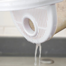 دورق غسيل الارز وعاء بلاستيكي لغسل الارز والخضروات مصفاة بيد للمطبخ