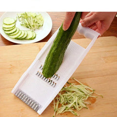 مجموعة قطاعة خضروات ومبشرة 5 في 1 - ستانلس ستيل جودة فائقة