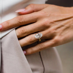 خاتم كلاسيك مع كريستال