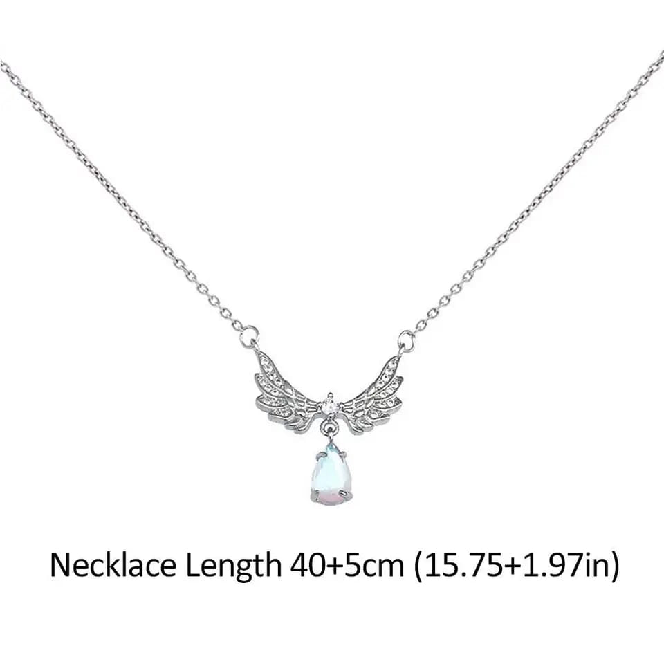 سلسلة زركون شكل جناح - zircon wings - batcino.com