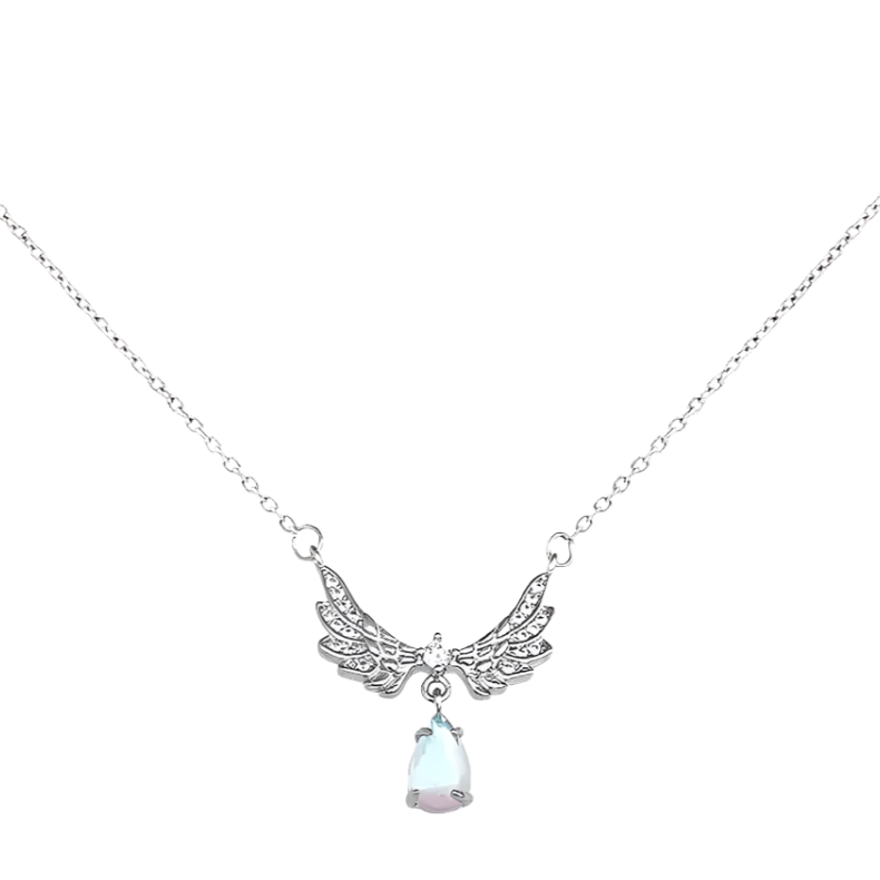 سلسلة زركون شكل جناح - zircon wings - batcino.com