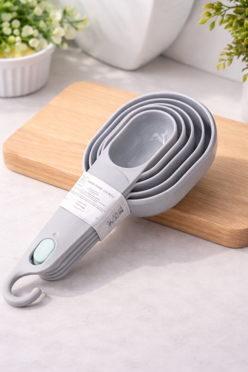 طقم معيار قياس 5 قطع – بلاستيك عالي الجودة مطابق للمواصفات القياسية - جراي