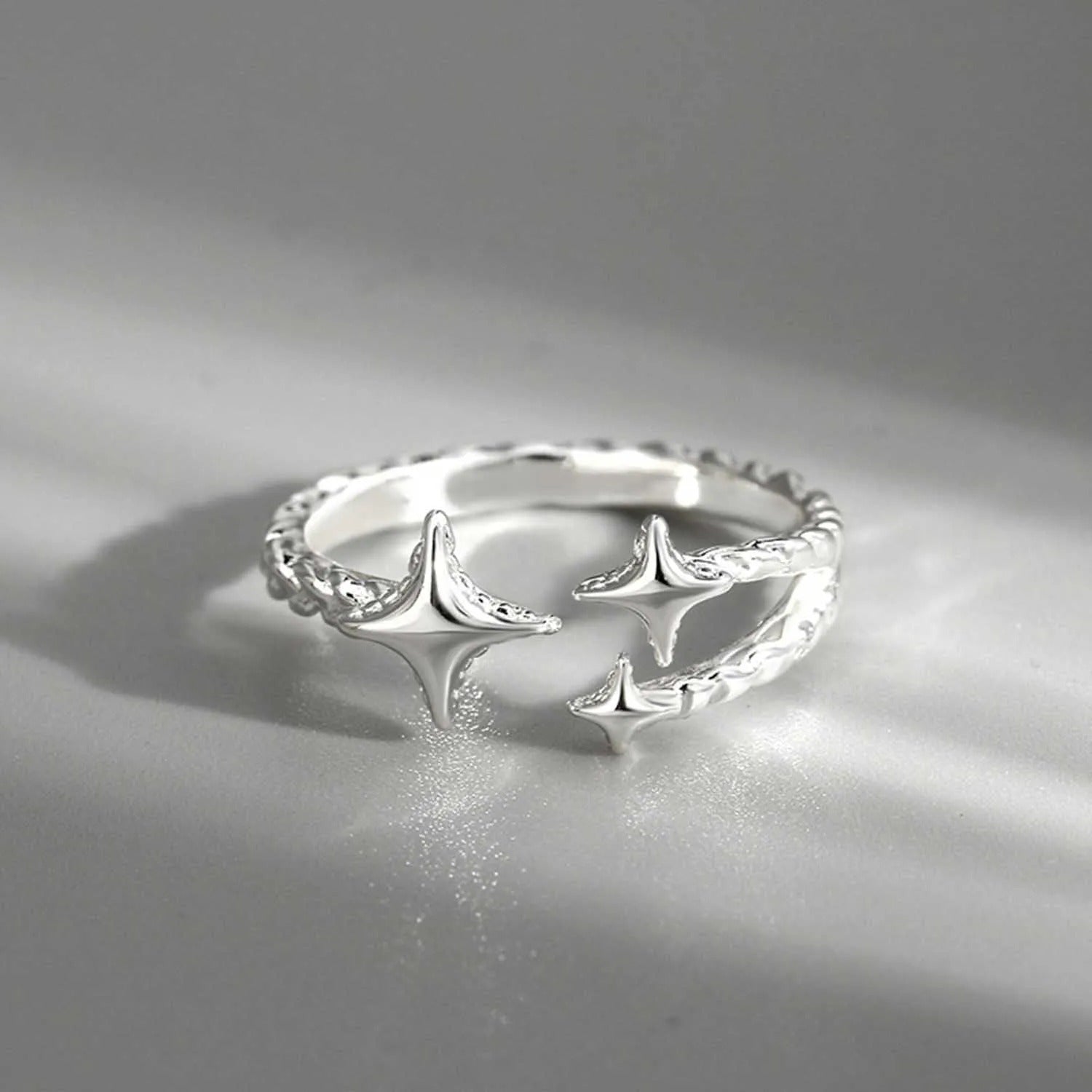 خاتم كاجوال بتصميم النجوم - مقاس حر