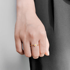 خاتم زهور الياسمين بتصميم رقيق ومميز