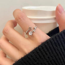 خاتم بفصوص زركون مقاس حر