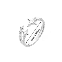 خاتم كاجوال بتصميم النجوم - مقاس حر