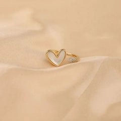 خاتم كاجوال تصميم قلب - مقاس حر