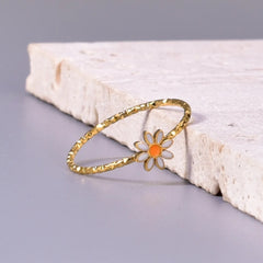 خاتم زهور الياسمين بتصميم رقيق ومميز