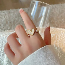 خاتم كاجوال تصميم قلب - مقاس حر