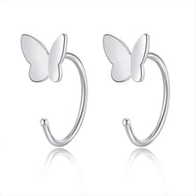 حلق شكل فراشة تصميم مميز - batcino.com