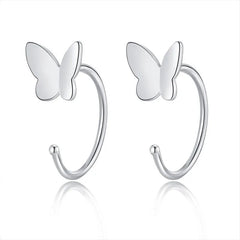 حلق شكل فراشة تصميم مميز - batcino.com