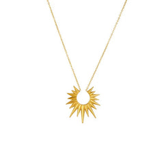 سلسلة شعاع الشمس ستانلس - مطلي بماء الذهب