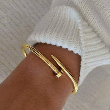 nail bracelet gold - rose gold - silver - batcino.com